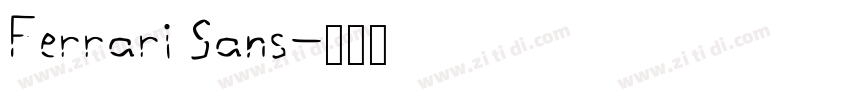 Ferrari Sans字体转换